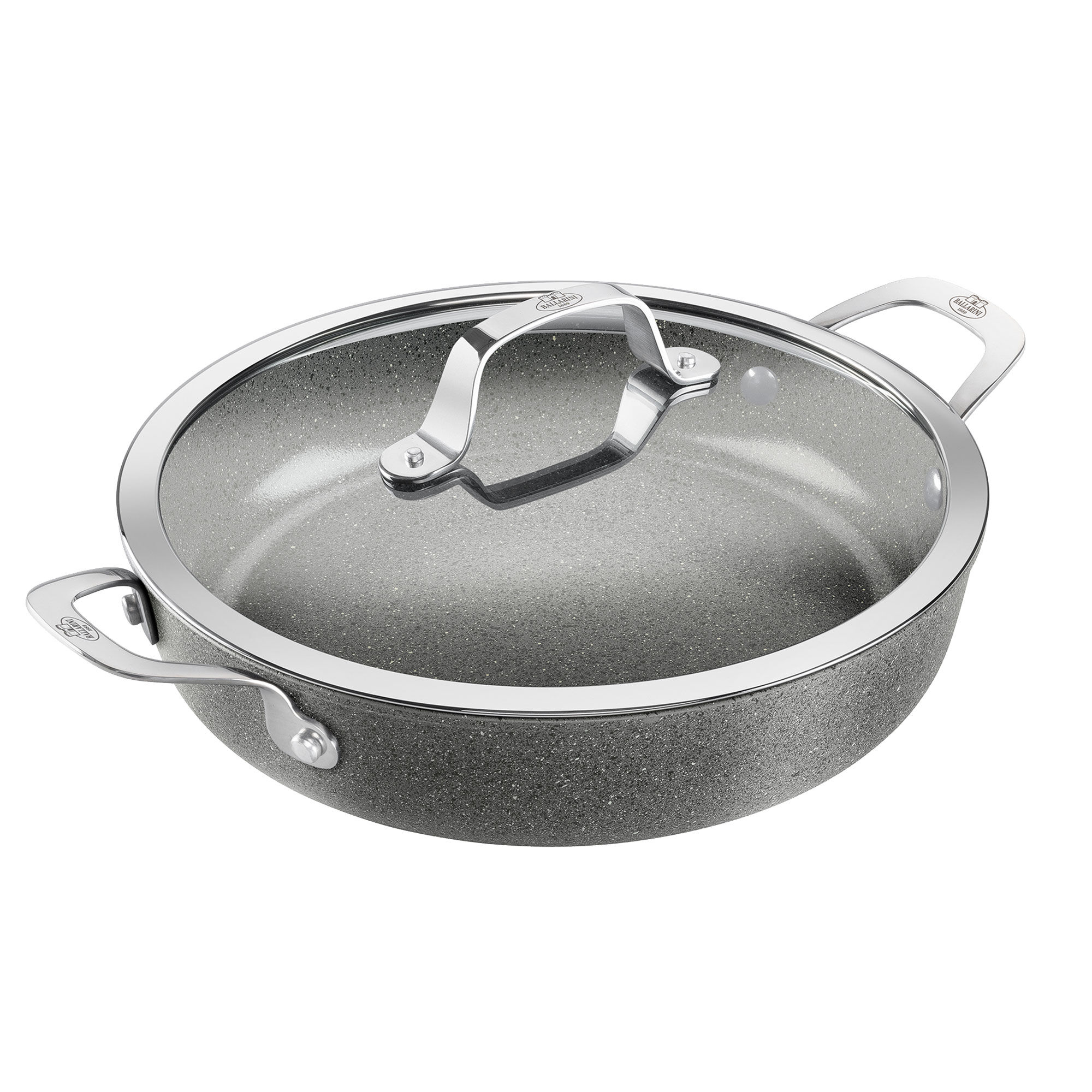 Salina Serveringspande Med Låg 28 Cm  Aluminium