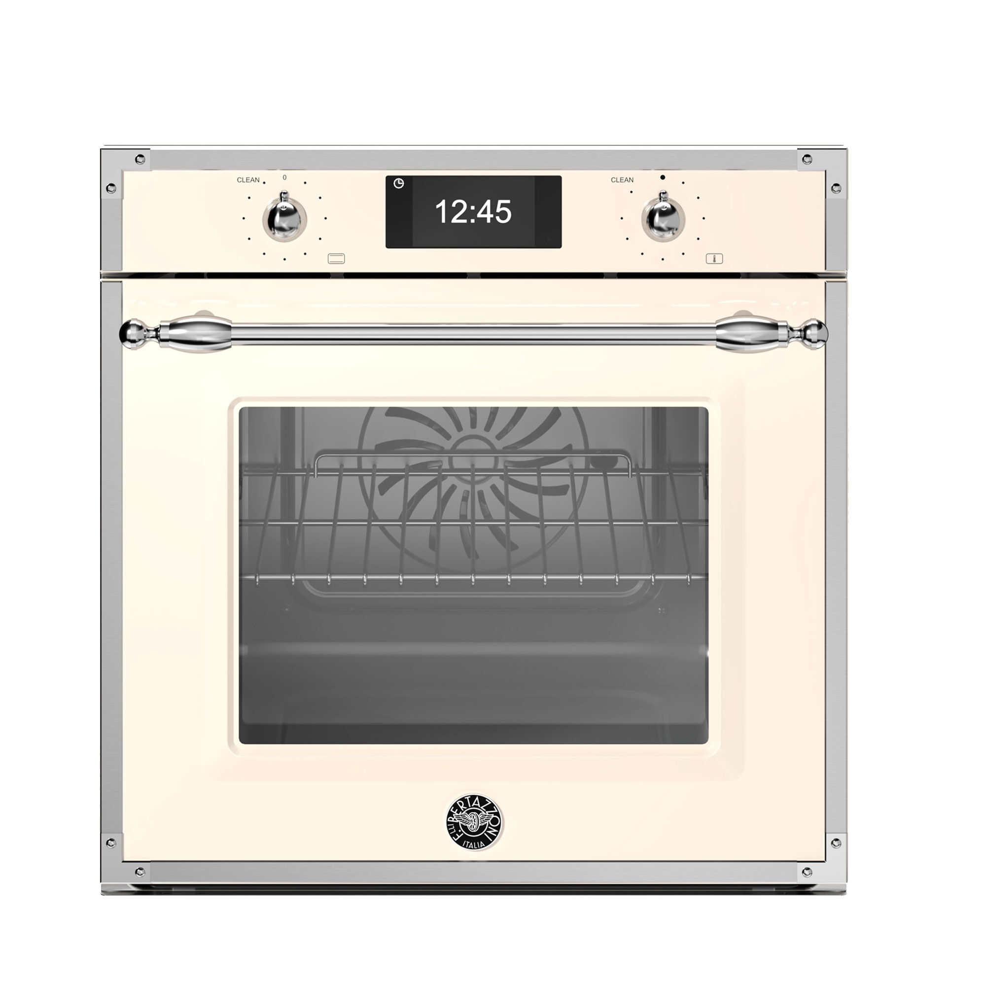 Fher6117ctax3 Heritage Dampovn Med Pyrolyse 80 Liter  Elfenbenshvid Krom