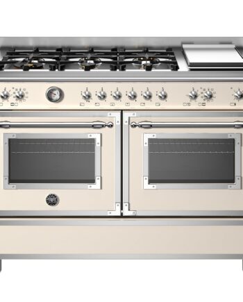 Her126g2eavt Heritage Gaskomfur Med Dobbeltovn  120 Cm  Cremevit
