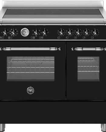 Bertazzoni Her95i2enec Heritage Induktionskomfur Med Dobbeltovn 90 Cm   Zoner  Mat Sort
