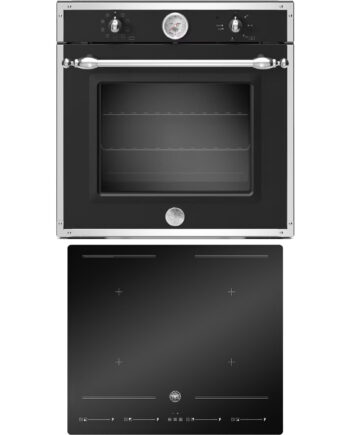Bertazzoni Hvidevarepakke Heritage Indbygningsovn  Sort    Induktionskogeplade  60 Cm