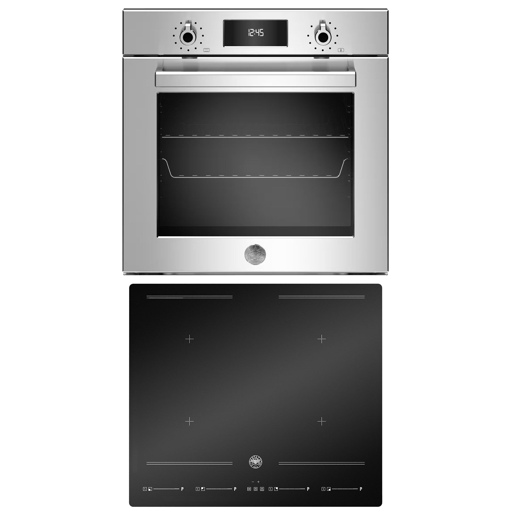 Bertazzoni Hvidevarepakke Professional Indbygningsovn  Stål    Induktionskogeplade  60 Cm