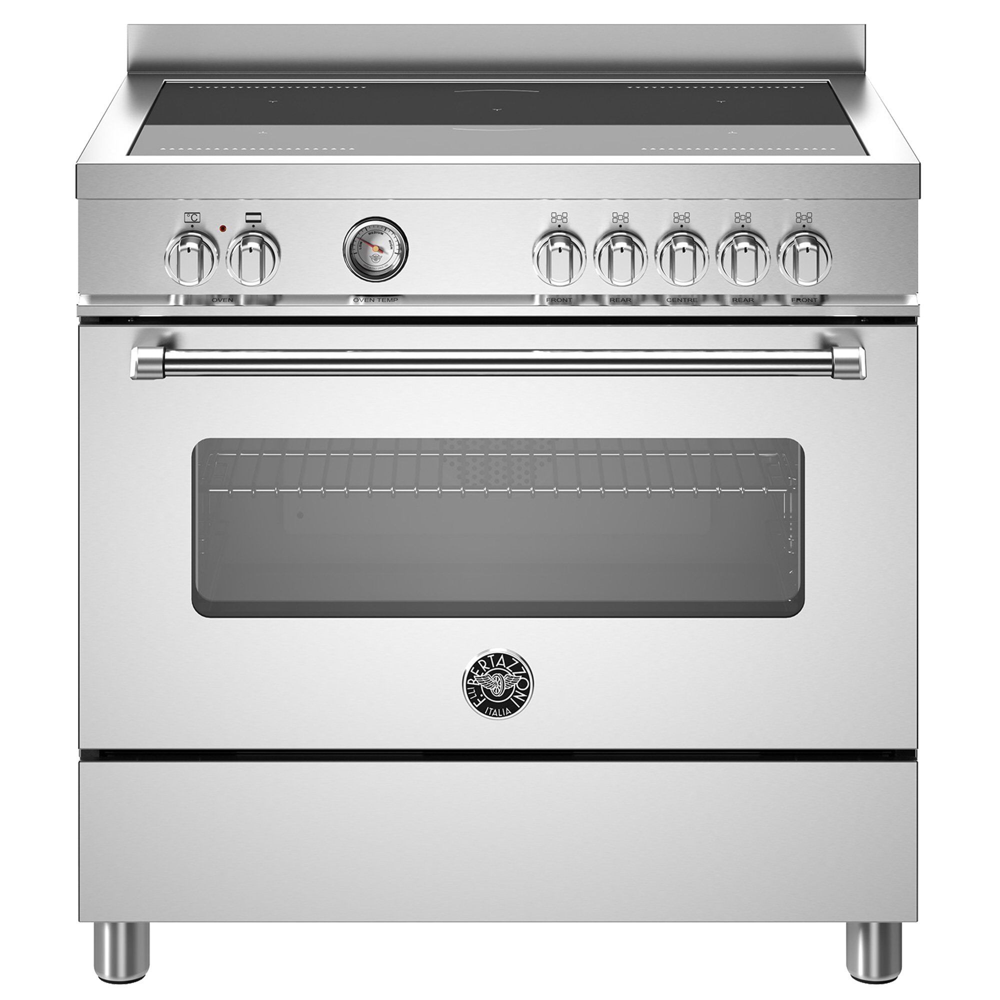 Mas95i1ext Master Induktionskomfur Med Ovn  90 Cm  Rustfrit Stål