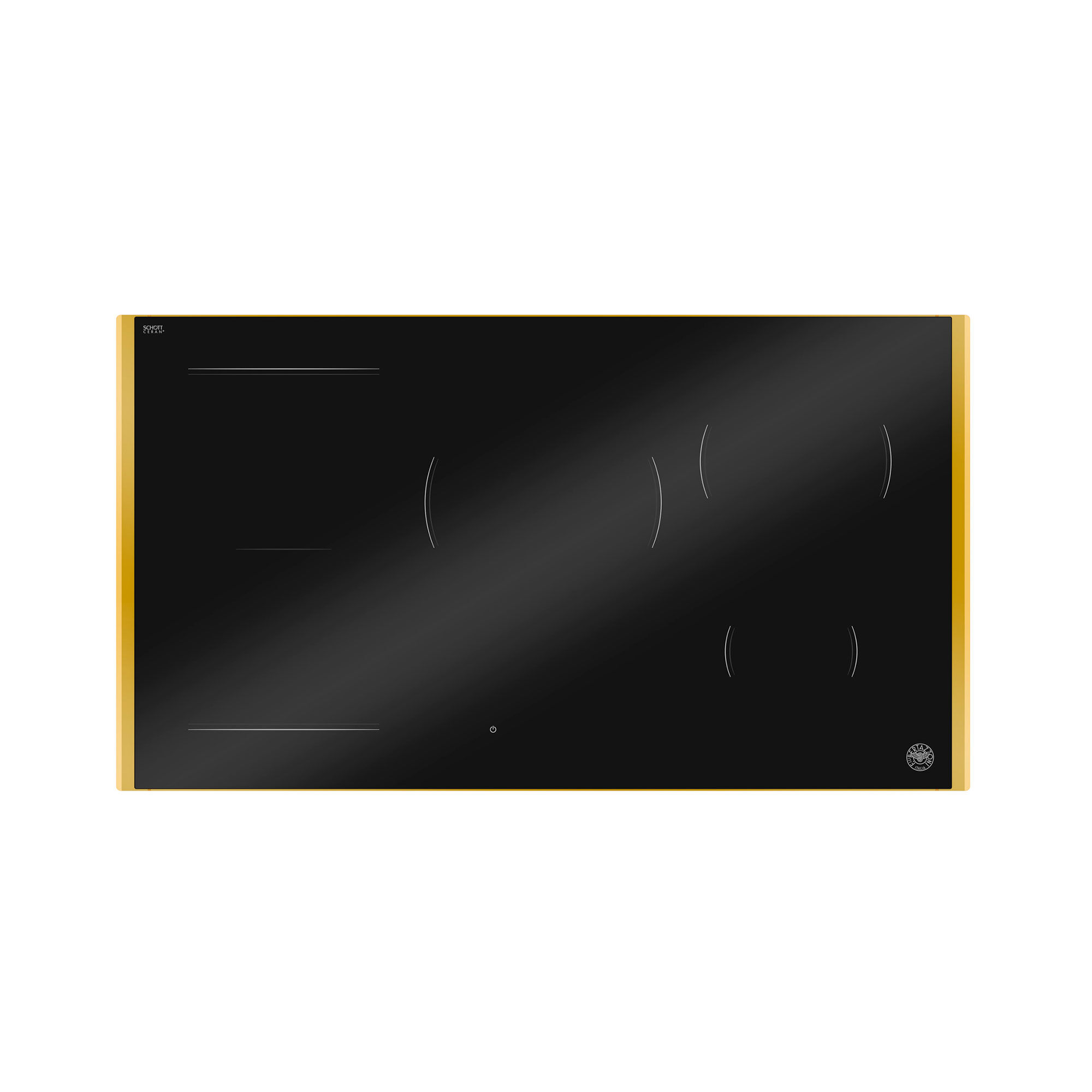 P905i1m30gp Premium Induktionskogeplade 90 Cm Med Guldramme    Zoner