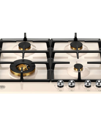 Bertazzoni P604lher Heritage Gaskomfur Elfenbenshvid Krom