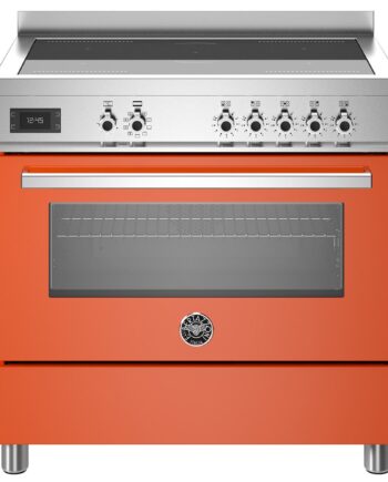 Pro95i1eart Professional Induktionskomfur Med Ovn  90 Cm  Orange