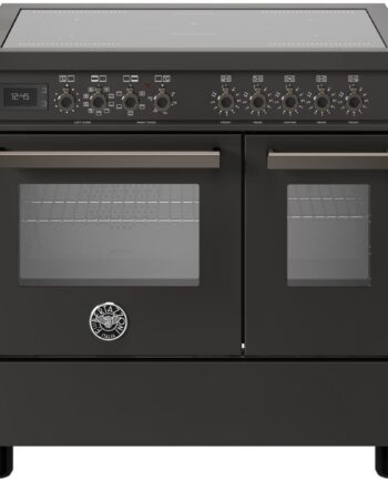 Pro95i2ecat Professional Induktionskomfur Med Dobbeltovn 90 Cm  Mat Sort