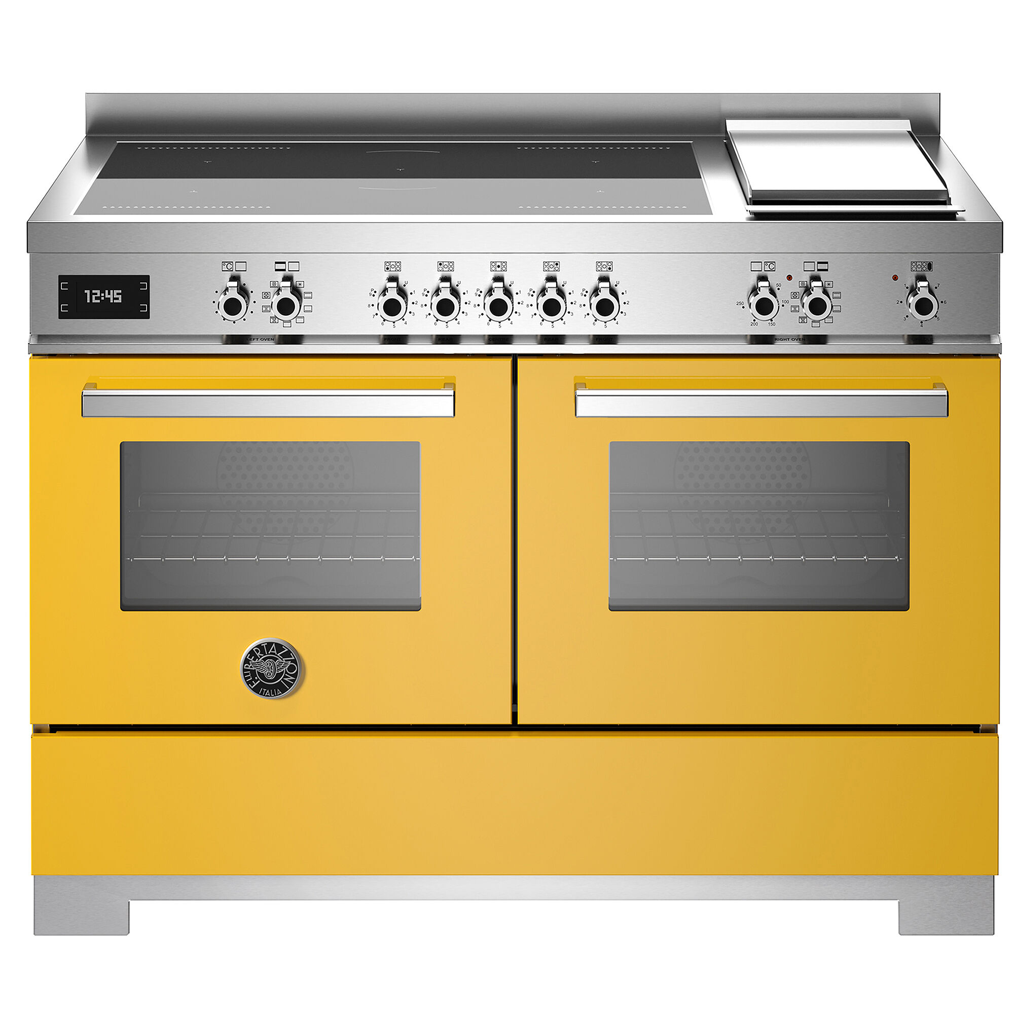 Bertazzoni Pro125i2egit2 Professional Induktionskomfur 120 Cm Med   Zoner  Elektrisk Stegebord Og   Ovne  Gul