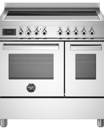 Pro95i2ext Professional Induktionskomfur Med Dobbeltovn  90 Cm  Rustfrit Stål