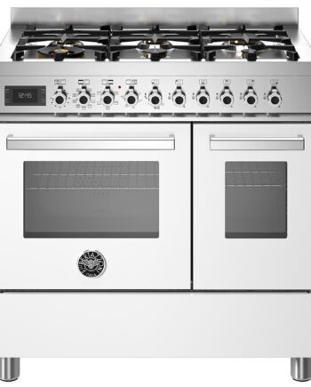 Pro96l2ebit Professional Gaskomfur Med Dobbeltovn  90 Cm  Hvid