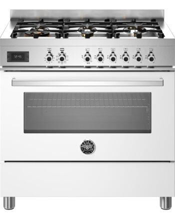 Pro96l1ebit Professional Gaskomfur Med Ovn  90 Cm  Hvid