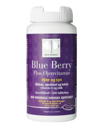 Blue Berry øjenvit  Plus 10 Mg 240 Tabletter New Nordic