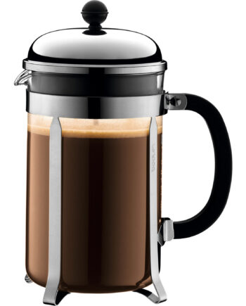 Bodum Chambord Stempelkande 12 Kopper  Krom