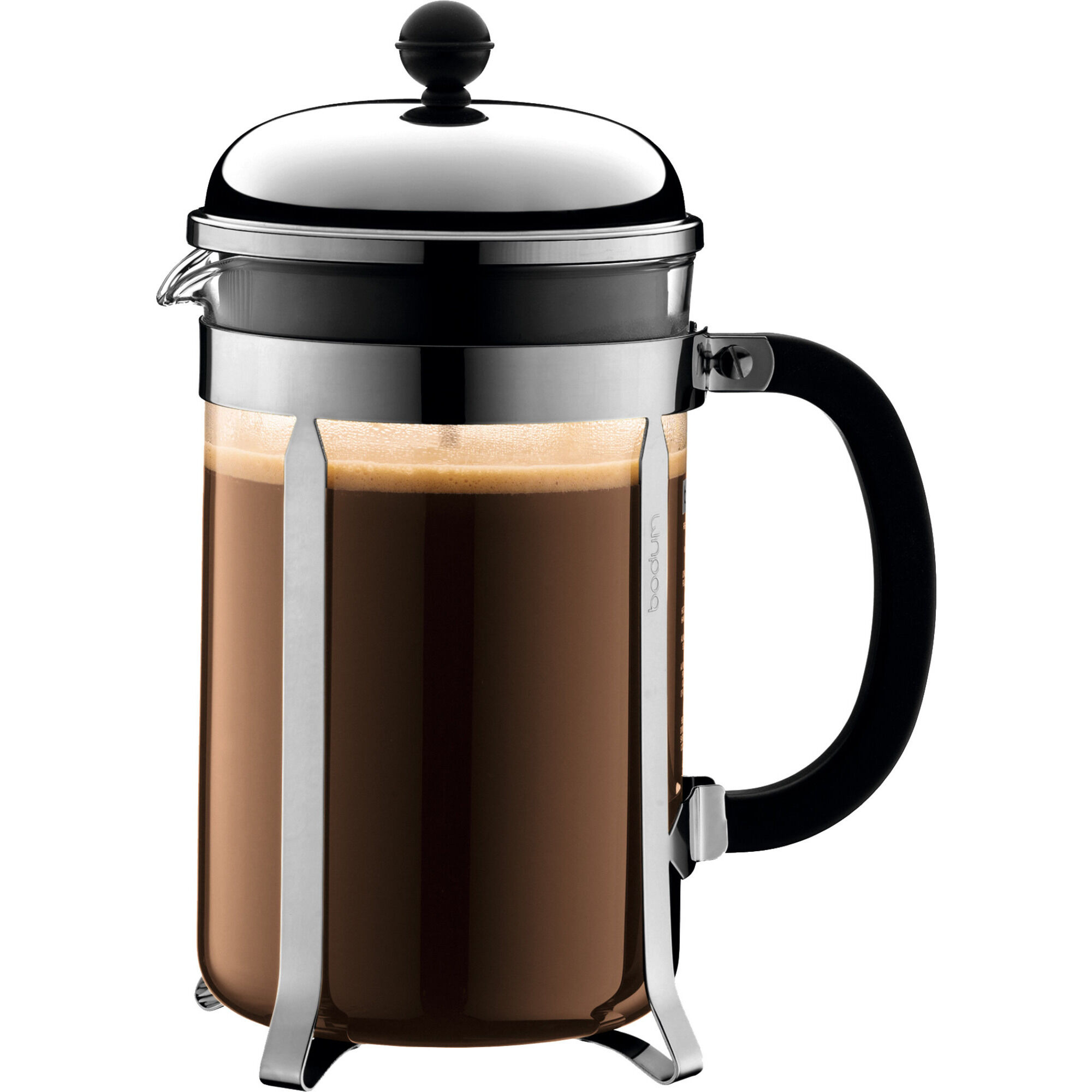 Bodum Chambord Stempelkande 12 Kopper Krom