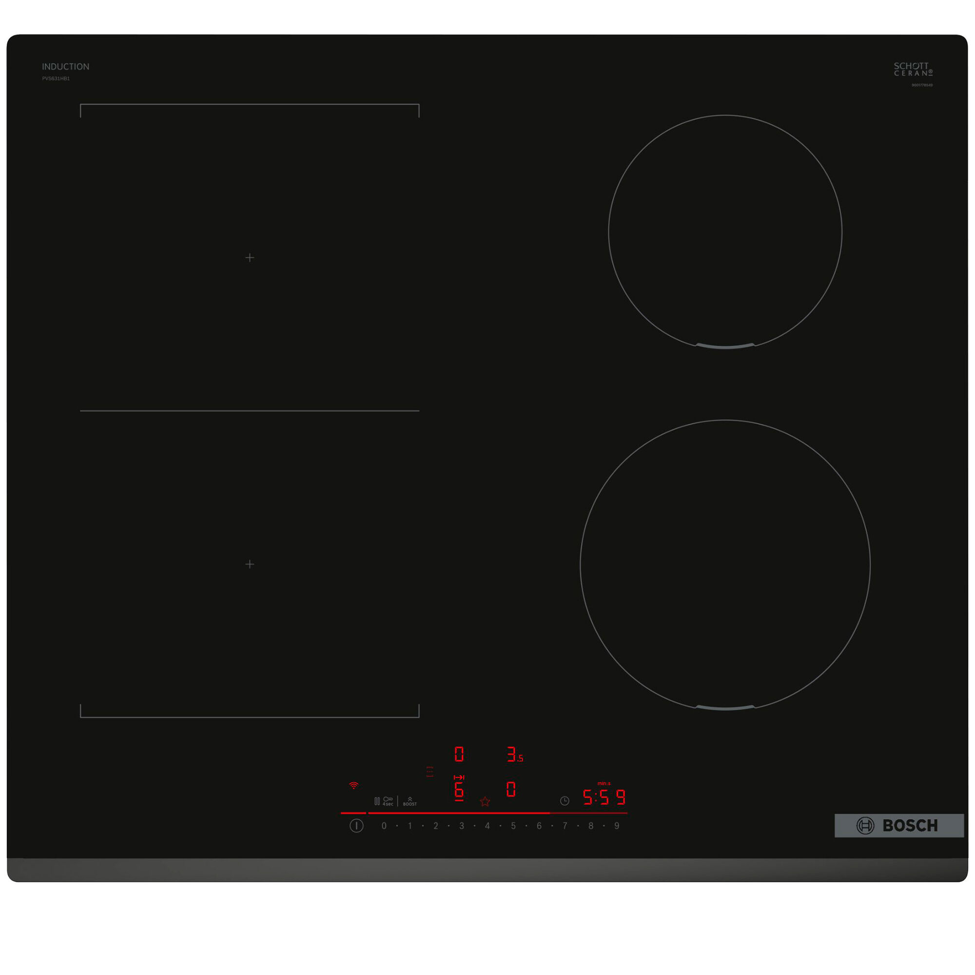 Bosch Pvs631hb1e Serie   Induktionskogeplade 60 Cm