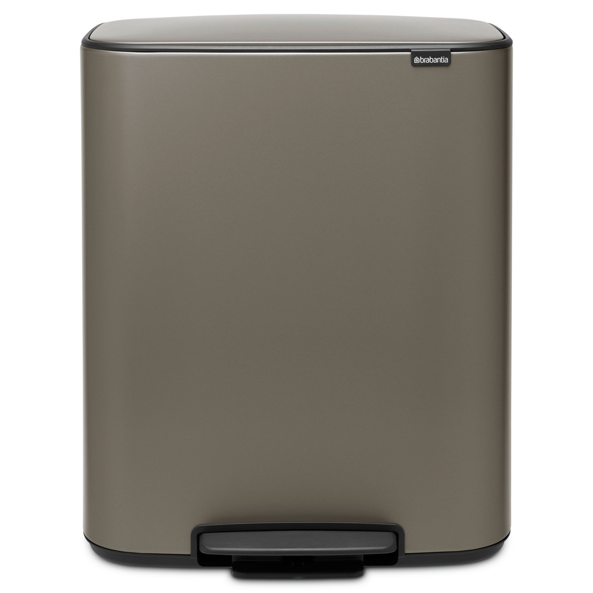 Brabantia Bo Pedalspand 60 Liter  Platinum