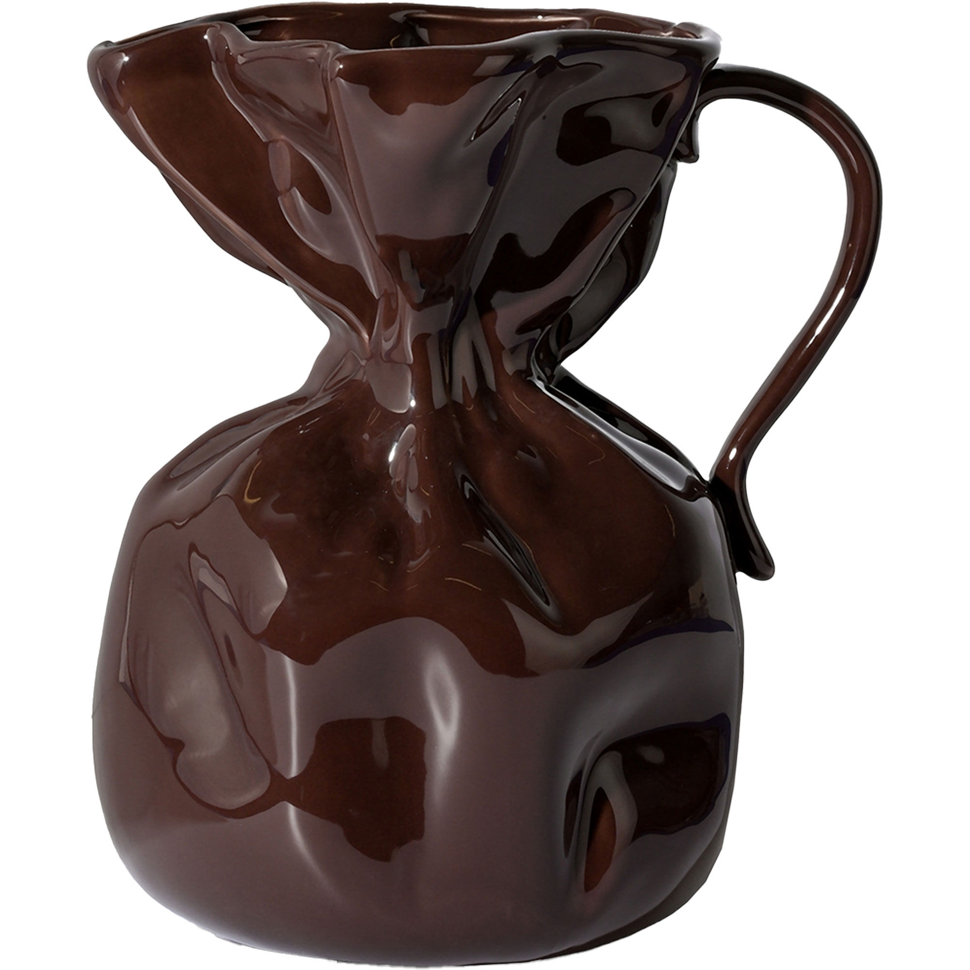 Crumple Vase  Brun