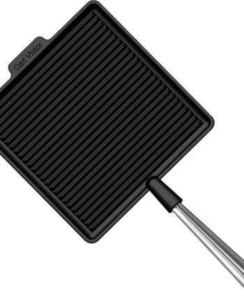 Carl Victor Firkantet Støbejernsgrillpande 28 Cm  Jern