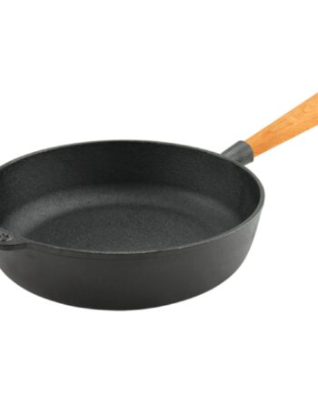 Carl Victor Støbejerns Sauterpande 25 Cm  Med Bøgegreb
