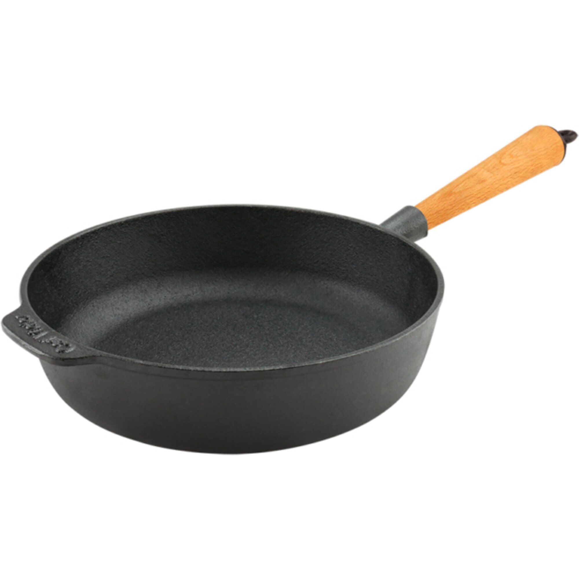 Carl Victor Støbejerns Sauterpande 25 Cm Med Bøgegreb