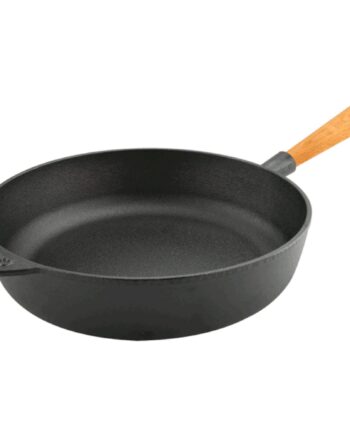 Carl Victor Støbejerns Sauterpande 28 Cm  Med Bøgegreb