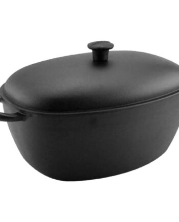 Støbejernsgryde Med Låg   Liter  Oval