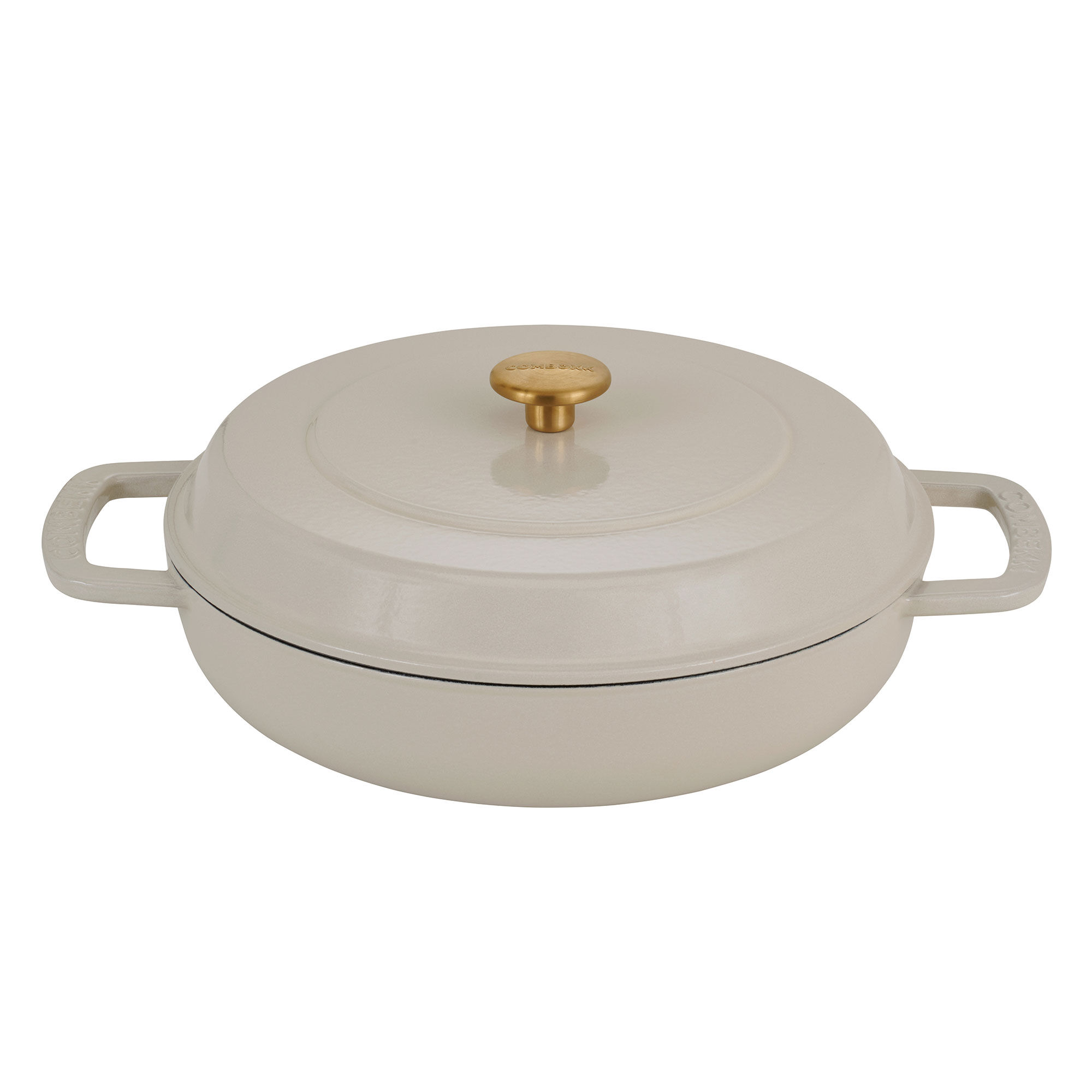 Combekk Lav Gryde Med Låg 28 Cm   Liter  Sand