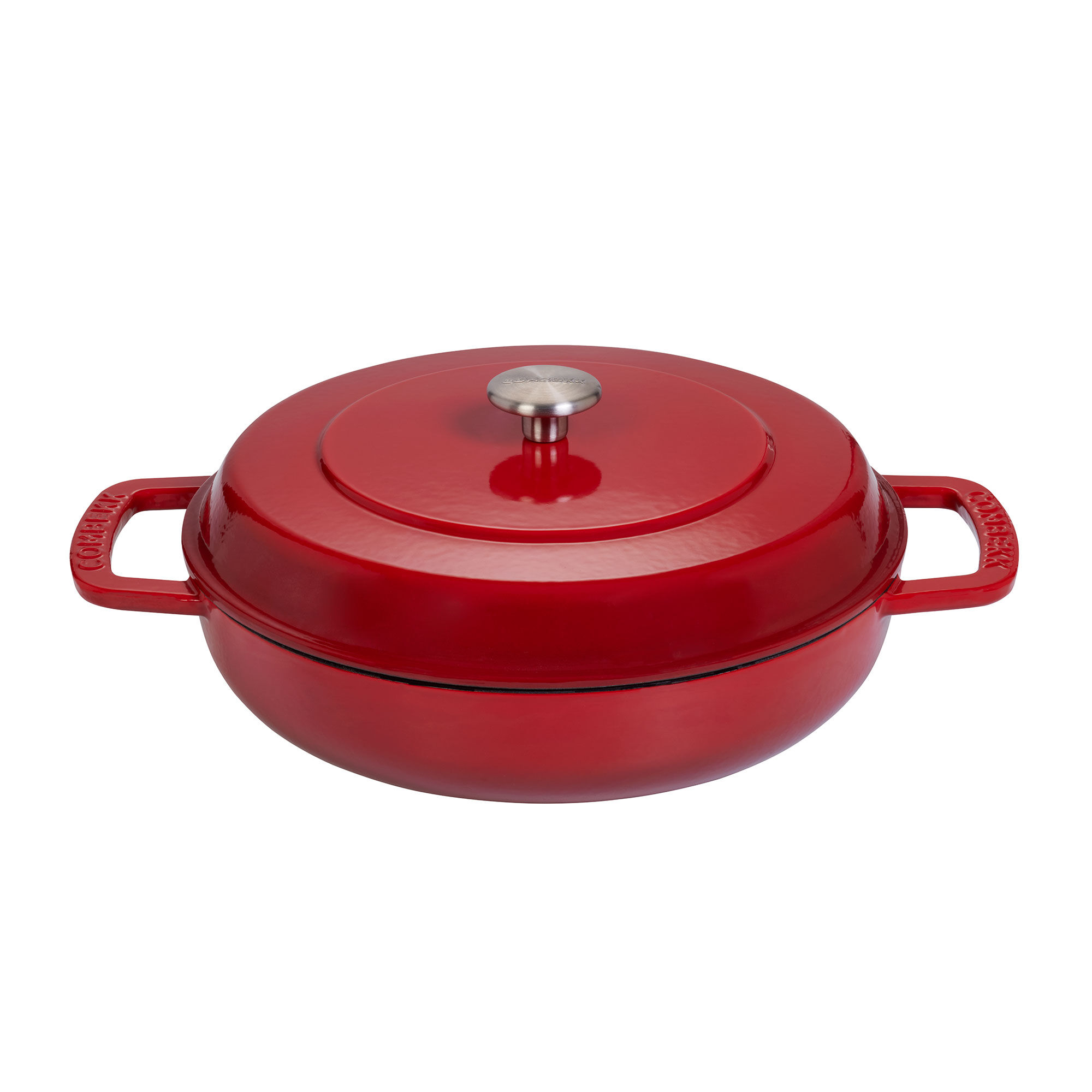 Combekk Lav Gryde Med Låg ø28 Cm   Liter  Cherry