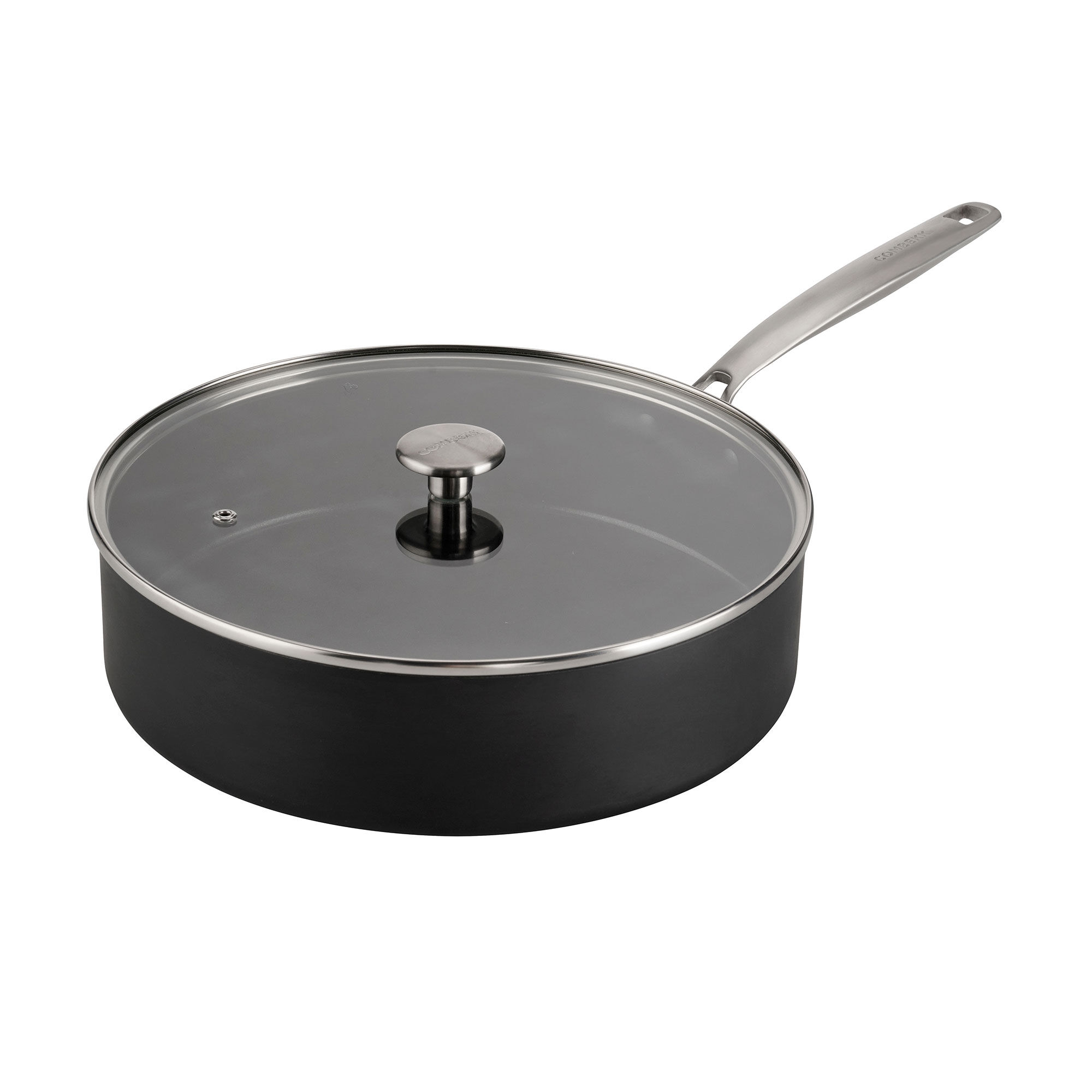Combekk Sauterpande Med Stålhåndtag ø28 Cm   Liter  Sort