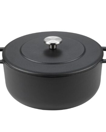 Combekk Støbejernsgryde Emaljeret  24 Cm  Sort