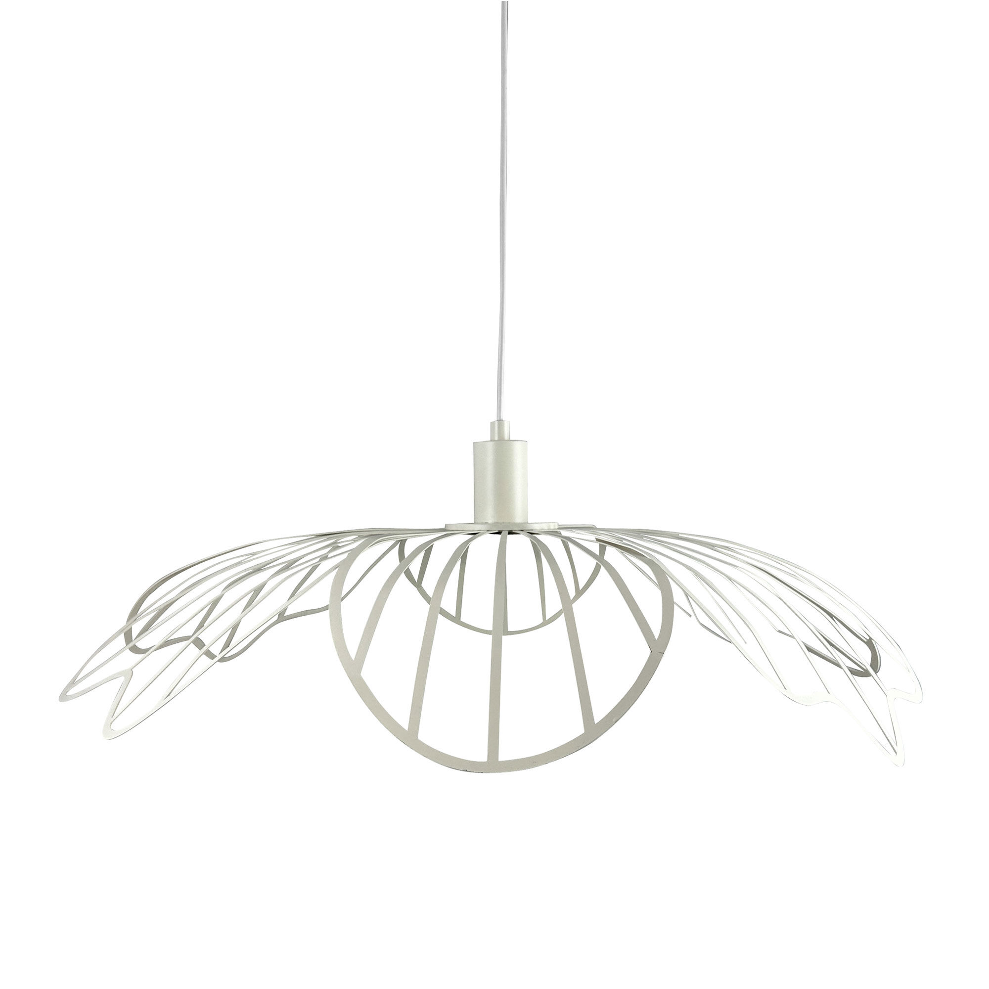 Blumen Pendellampe  Pearl White