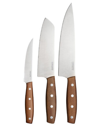 Fiskars Folken Knivsæt   Dele  Træ