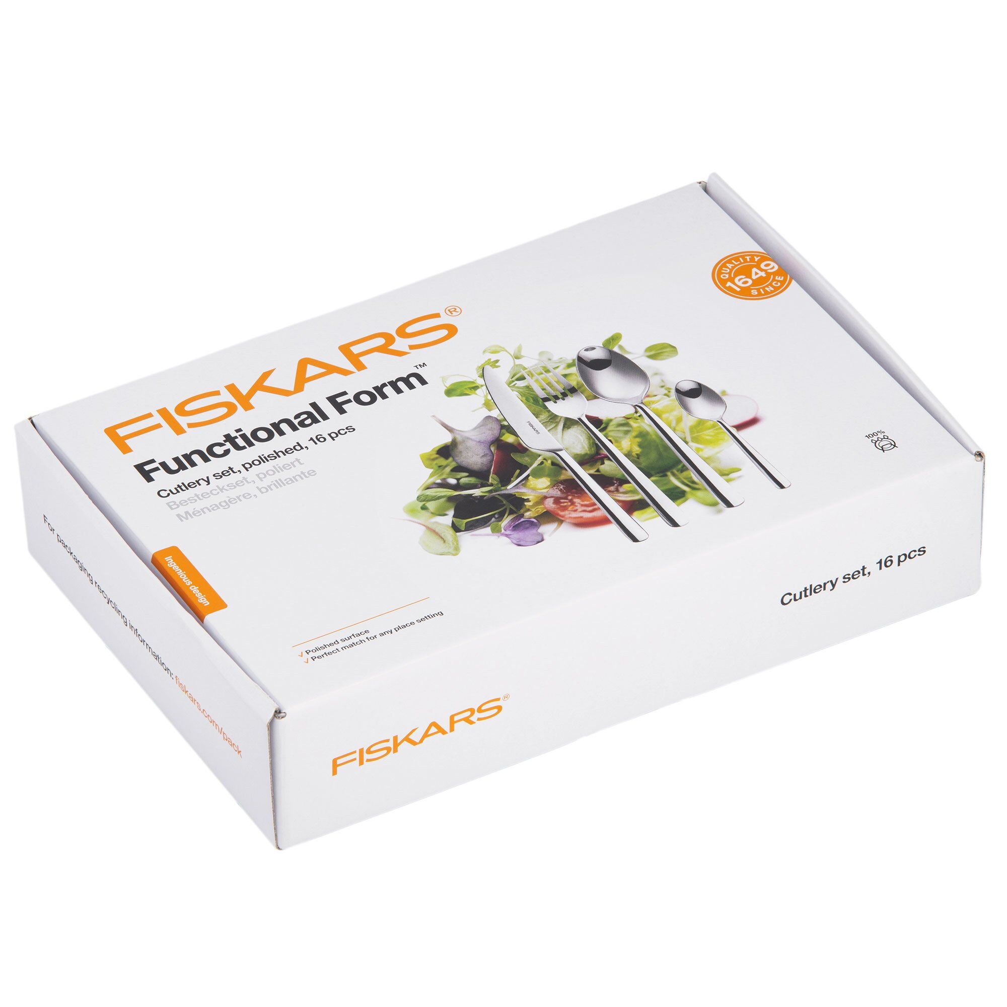 Fiskars Functional Form Bestiksæt 16 Delar Blank