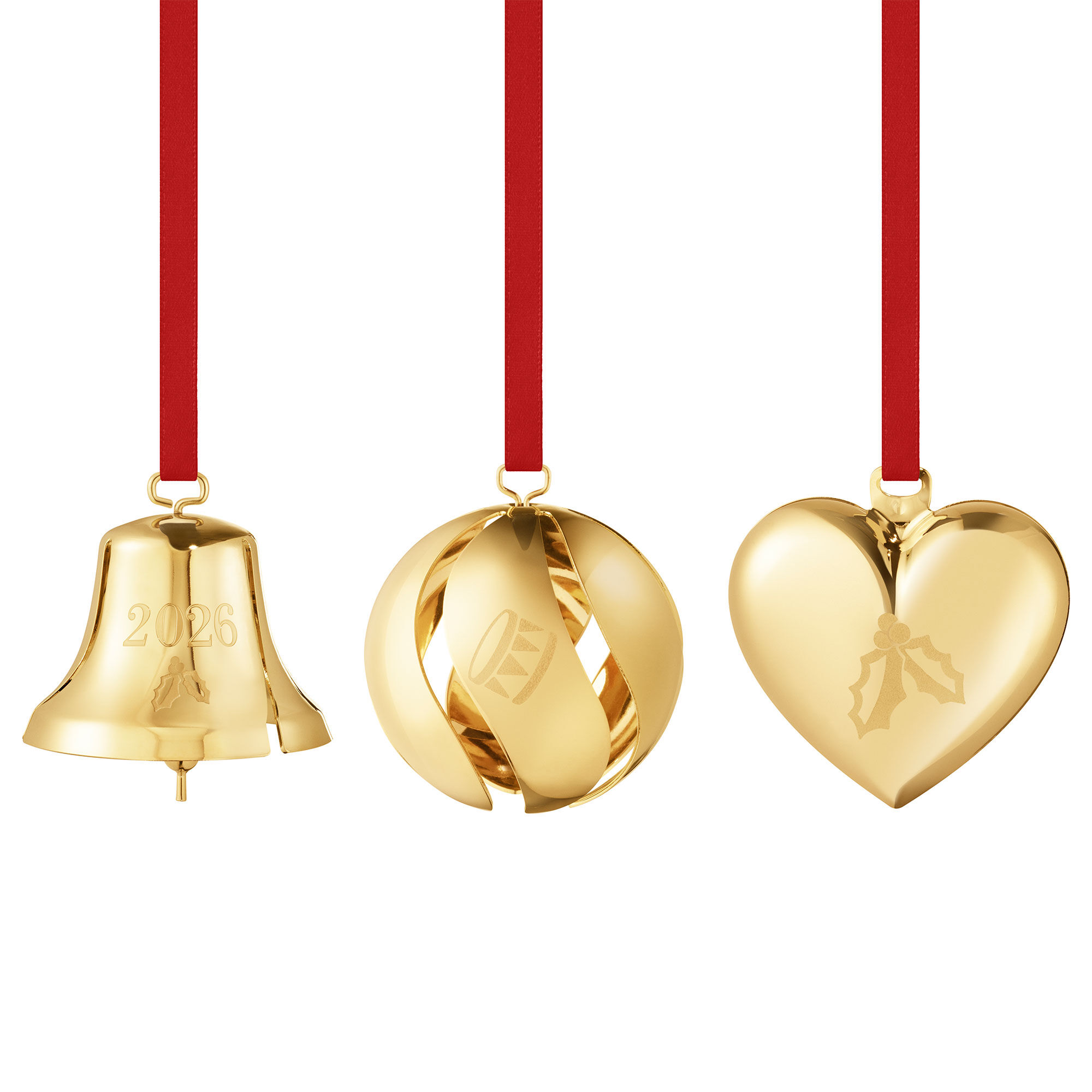 Georg Jensen Classic Christmas 2026 Pyntesæt  Guld