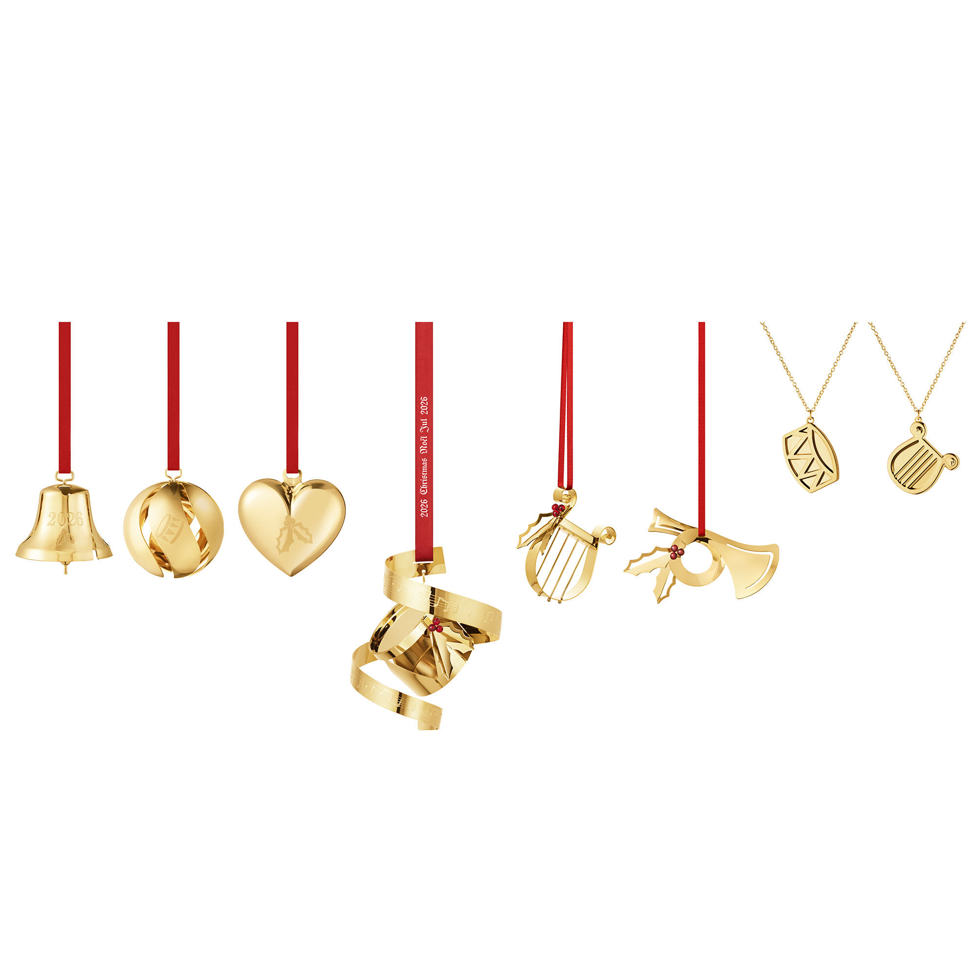 Georg Jensen Classic Christmas 2026 Pyntesæt  Guld