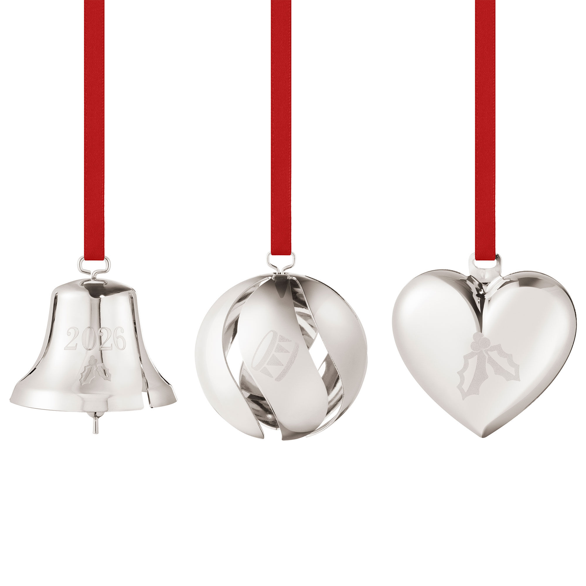 Georg Jensen Classic Christmas 2026 Pyntesæt  Palladium