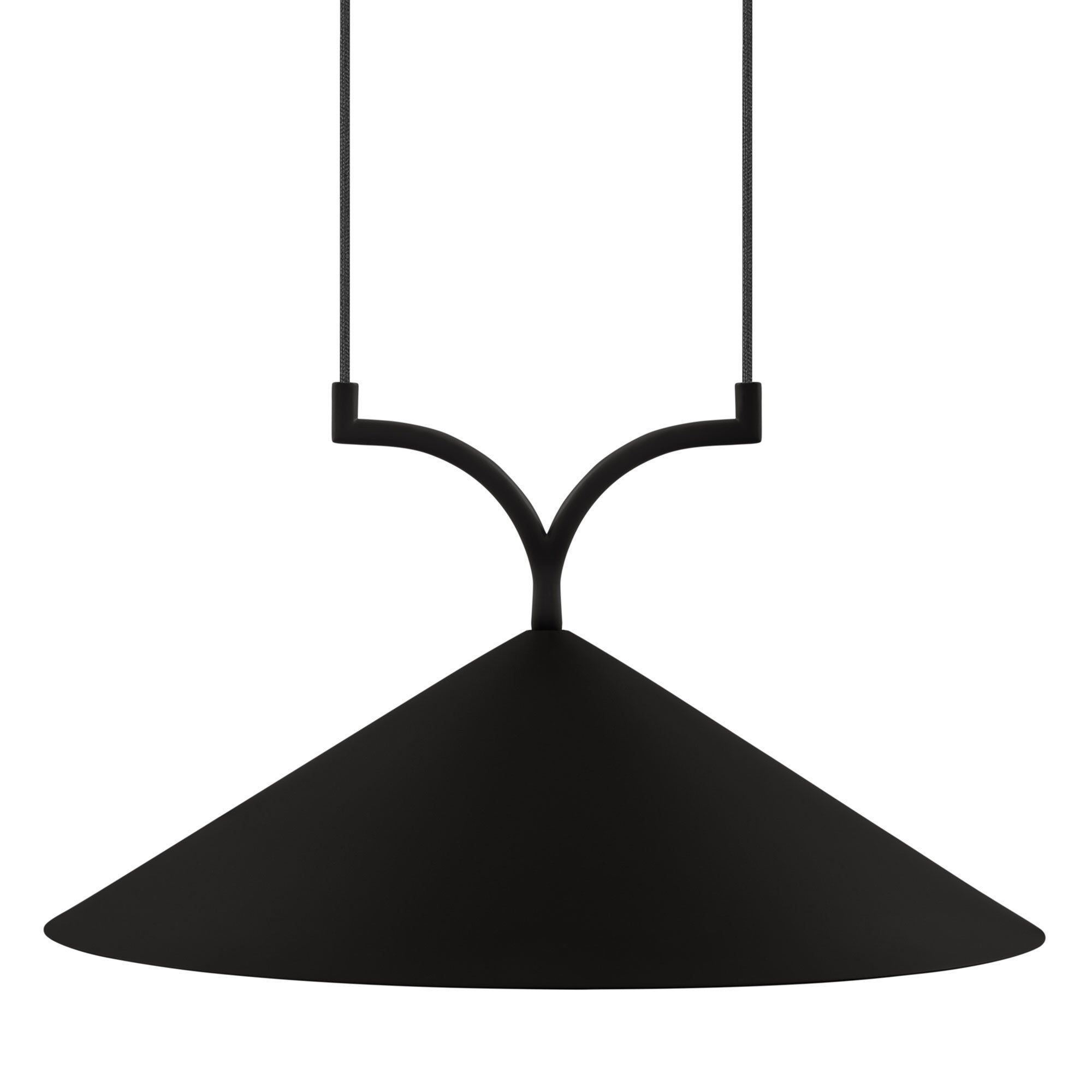 Curve Pendel Loftlampe 50 Cm Sort