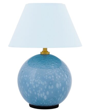 Iris Bærbar Bordlampe  Dueblå