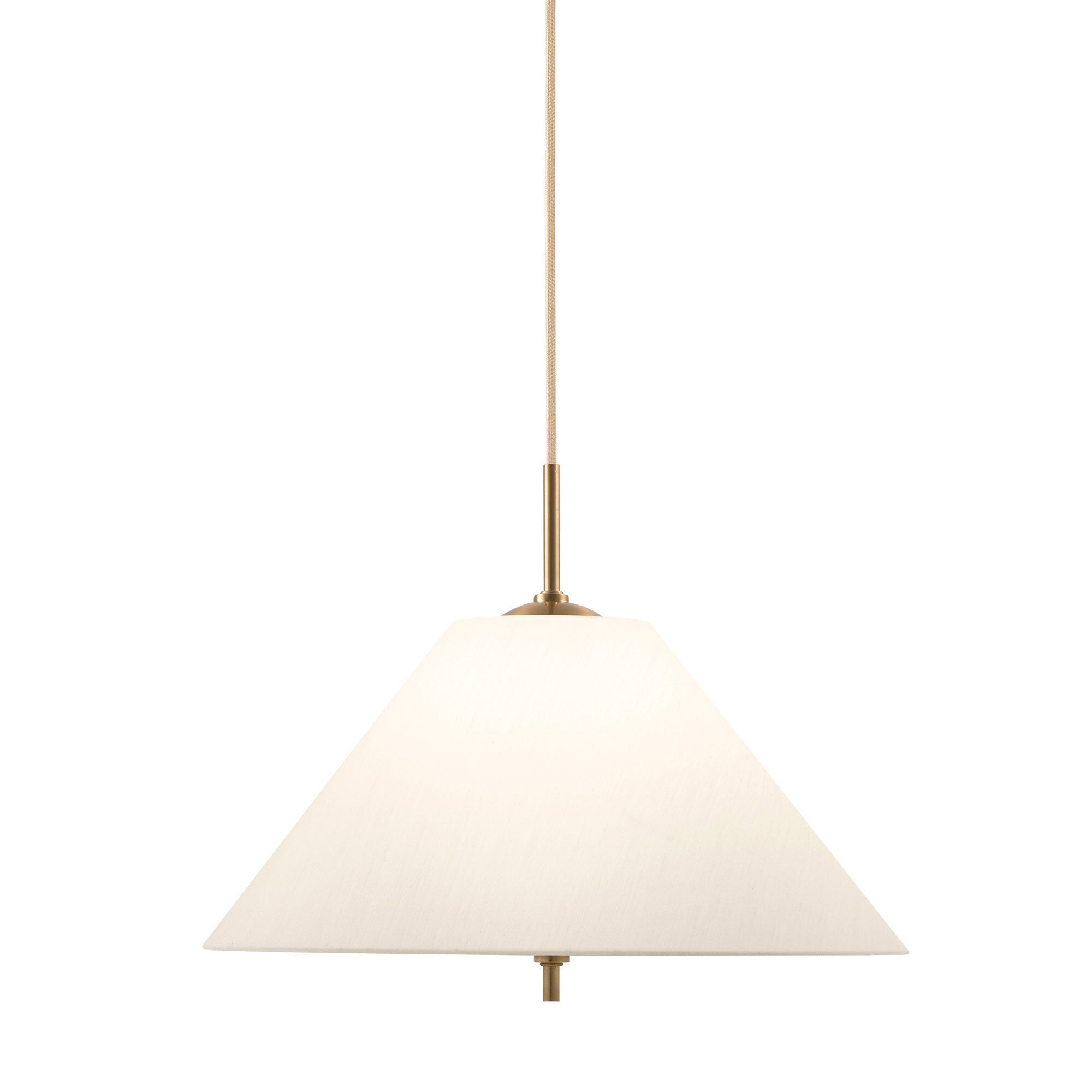 Iris Pendel Lampe 25 Cm  Creme