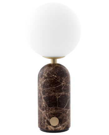Globen Lighting Torrano Bærbar Bordlampe  Brown Marble