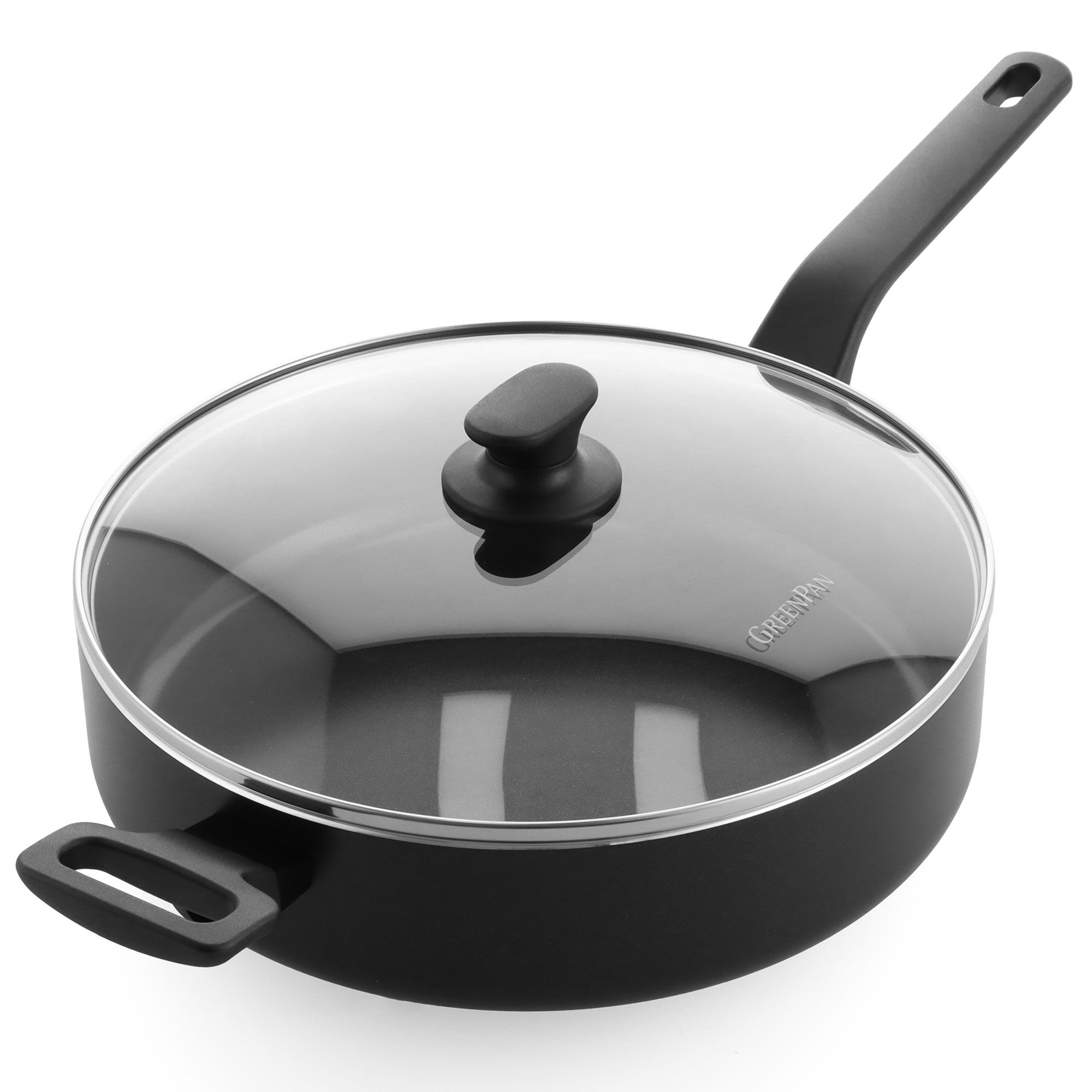 Greenpan Essence Stegepande Med Låg 28 Cm  Sort