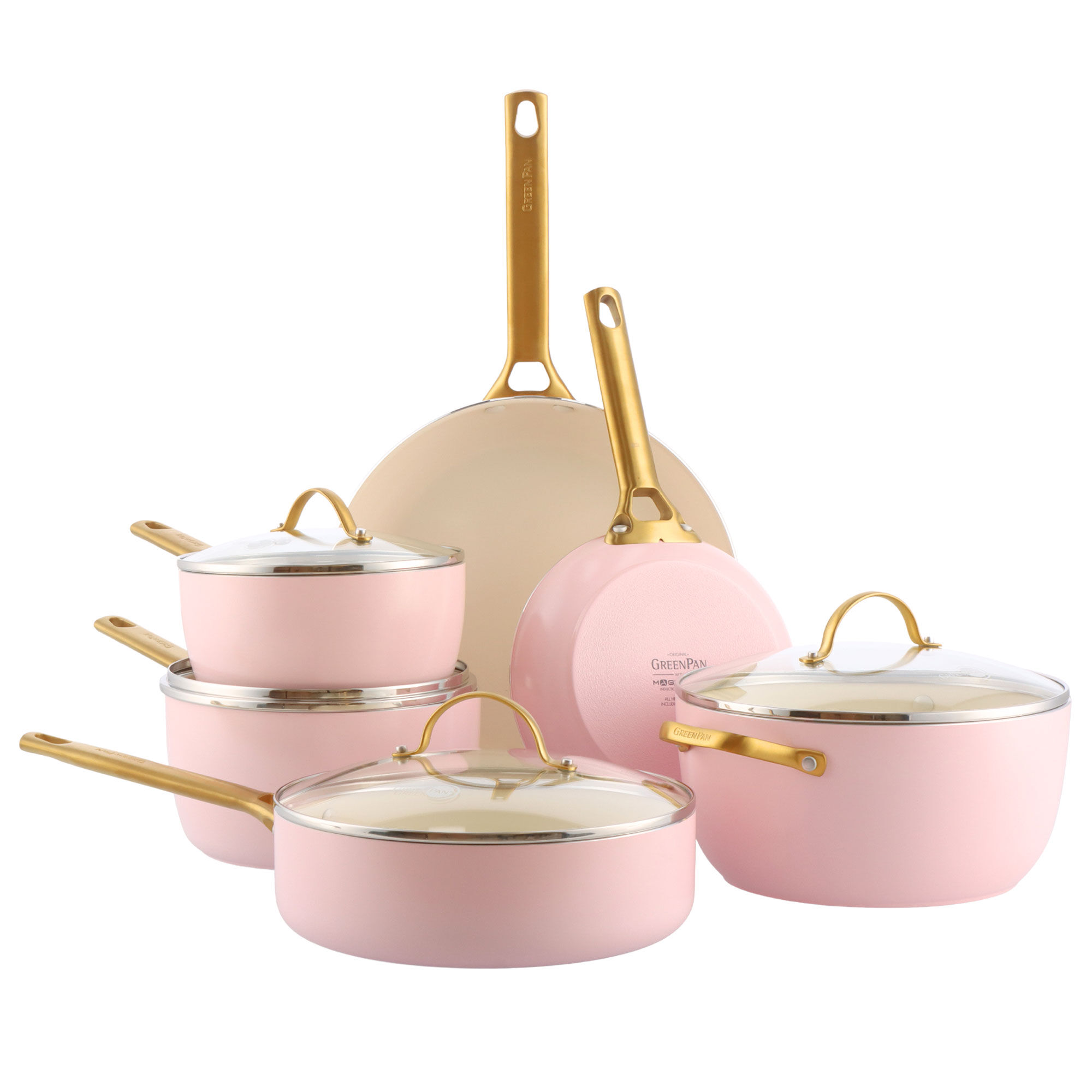 Greenpan Padova Gryde- Og Pandesæt   Dele  Blush Pink