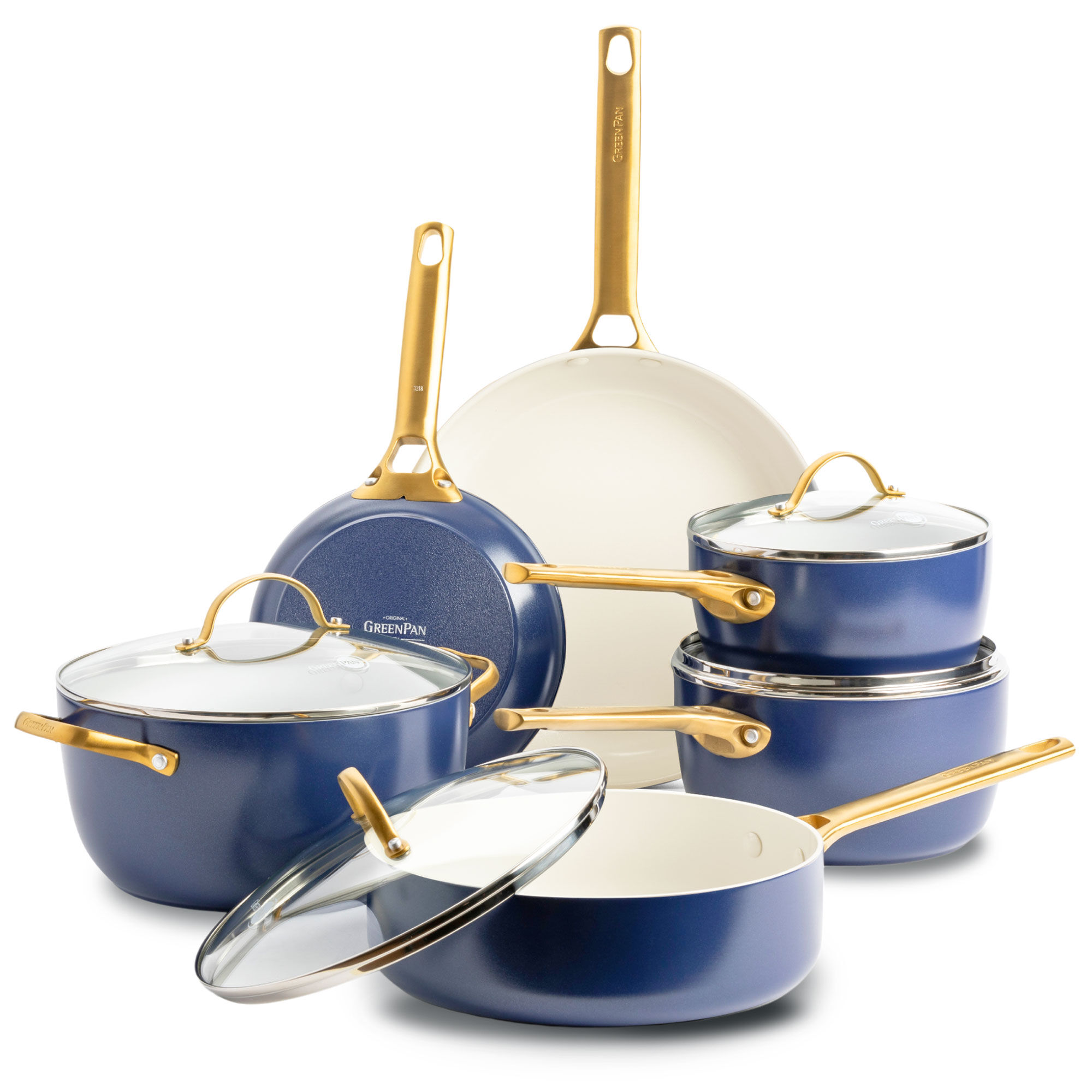 Greenpan Padova Gryde- Og Pandesæt   Dele  Oxford Blue