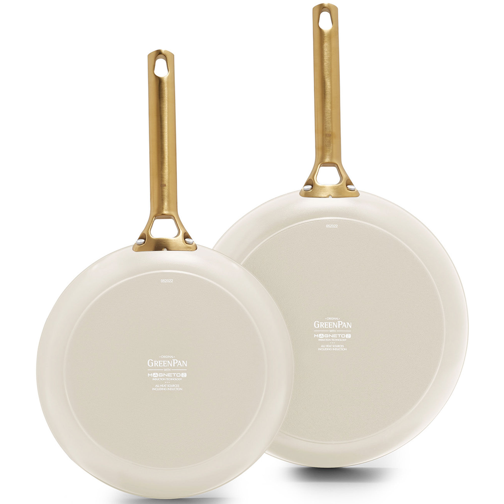 Greenpan Padova Stegepandesæt 24   28 Cm  Cream