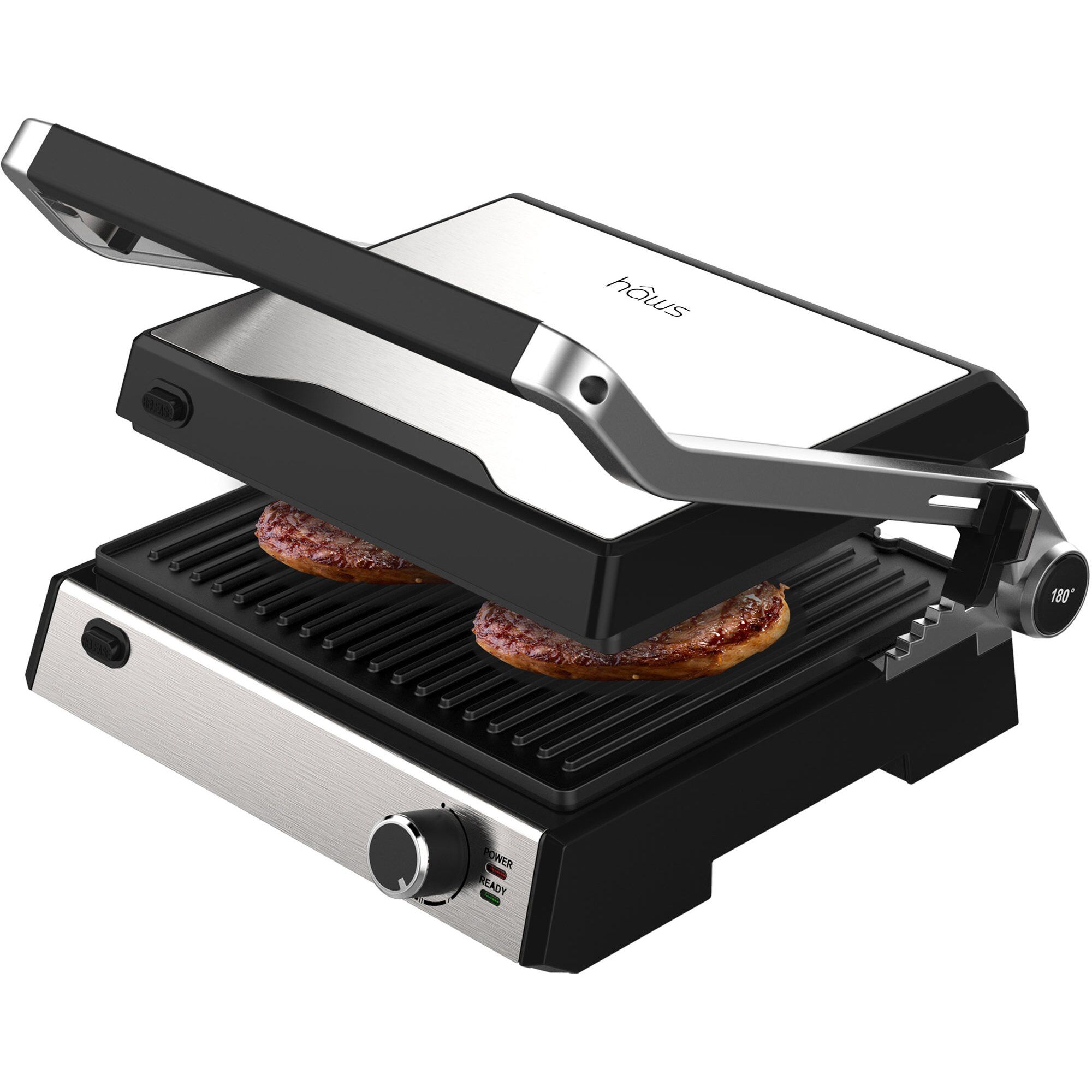 Møn Proff Bord- Paninigrill  Rustfri Sort