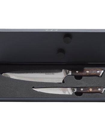 Wengã  Knivsæt   Dele  Kokkkniv 32 Cm  Universalkniv 24 Cm