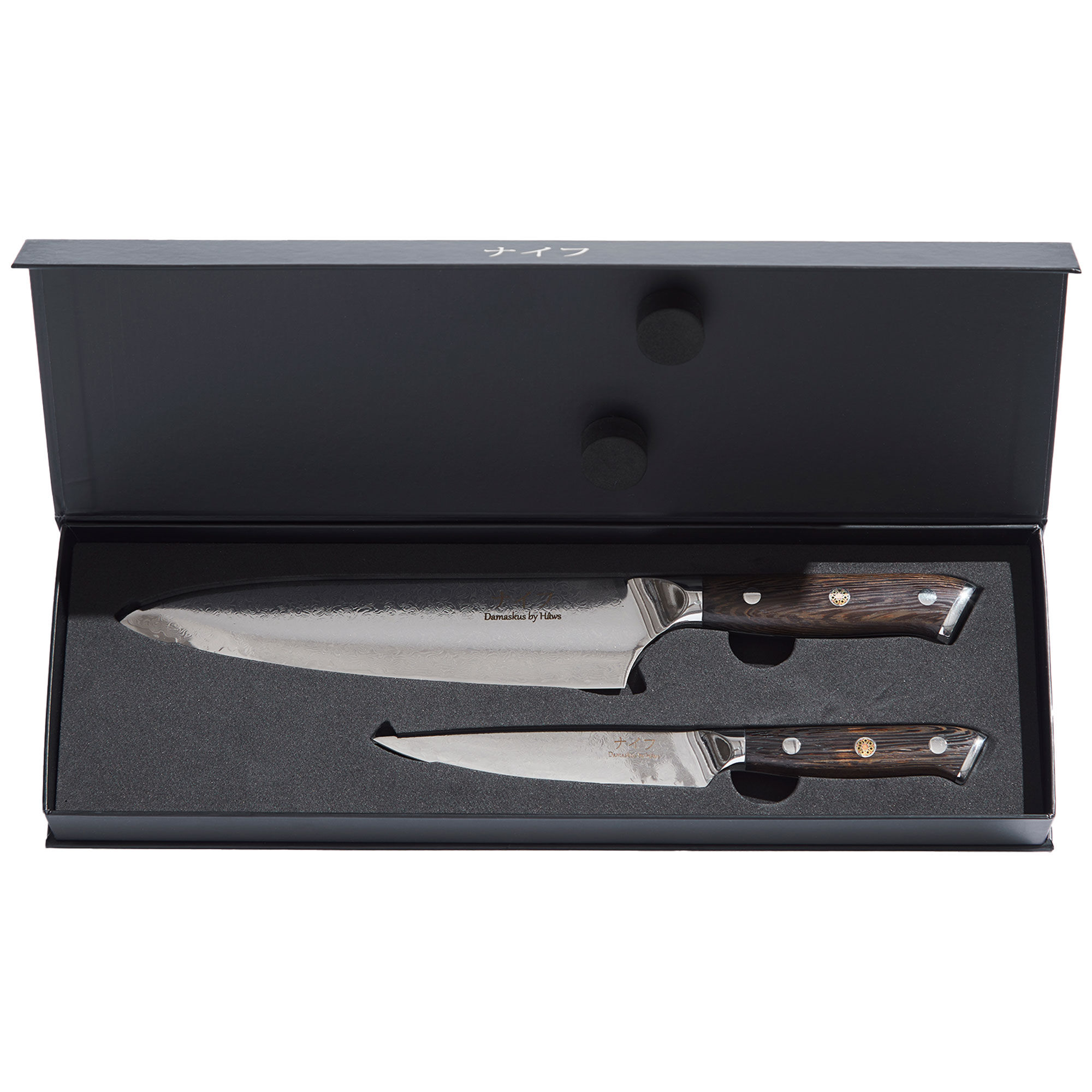 Wengã  Knivsæt   Dele  Kokkkniv 32 Cm  Universalkniv 24 Cm