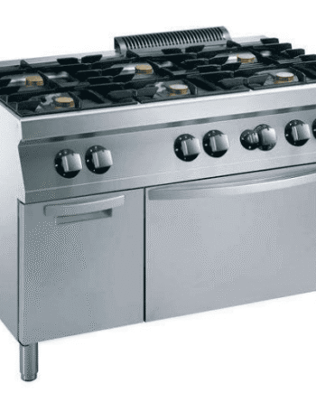 Industrikomfur   Blus Med Skab Og Gas Ovn Evo 700 Zanussi