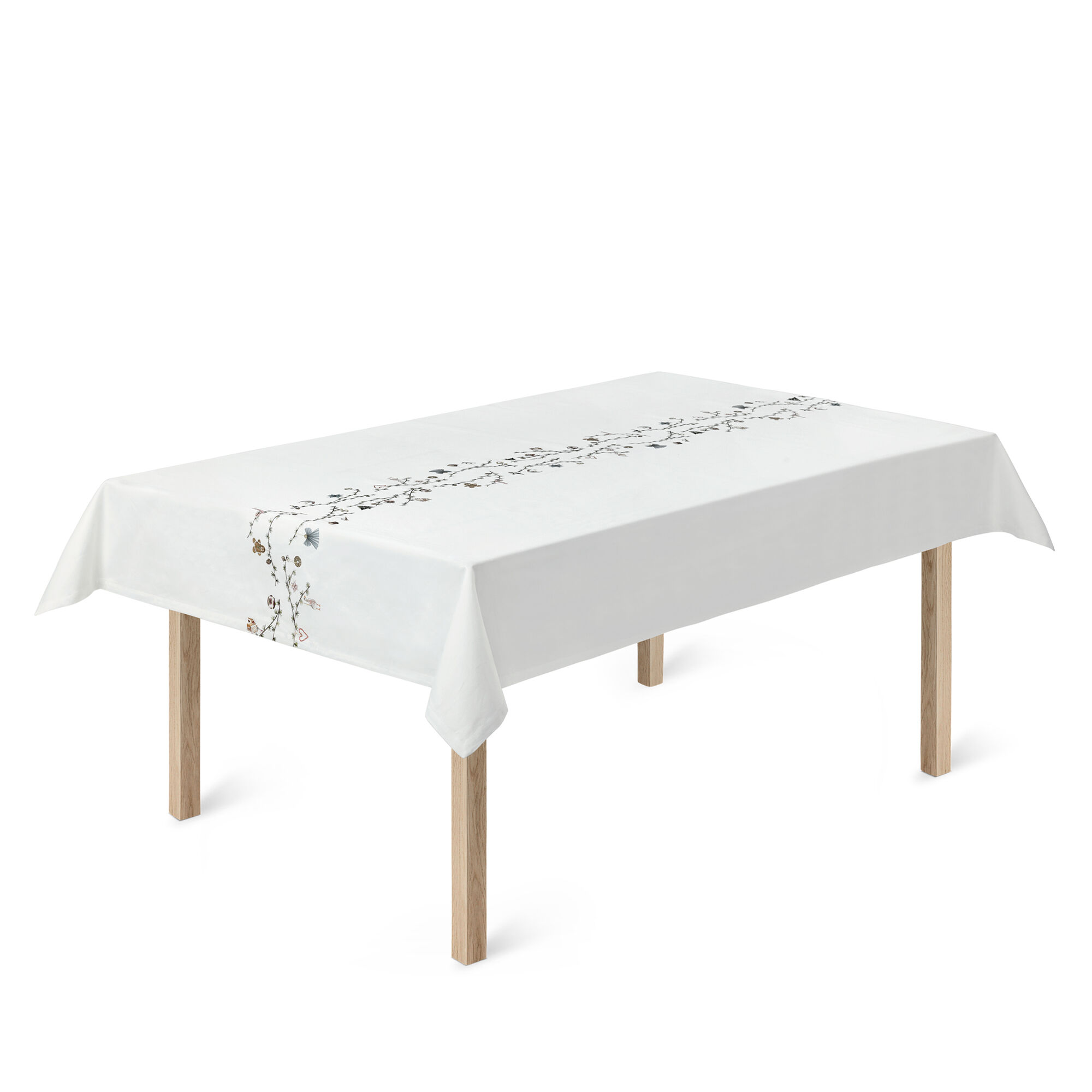 Kähler Hammershøi Christmas Dug 150   270 Cm  Hvid