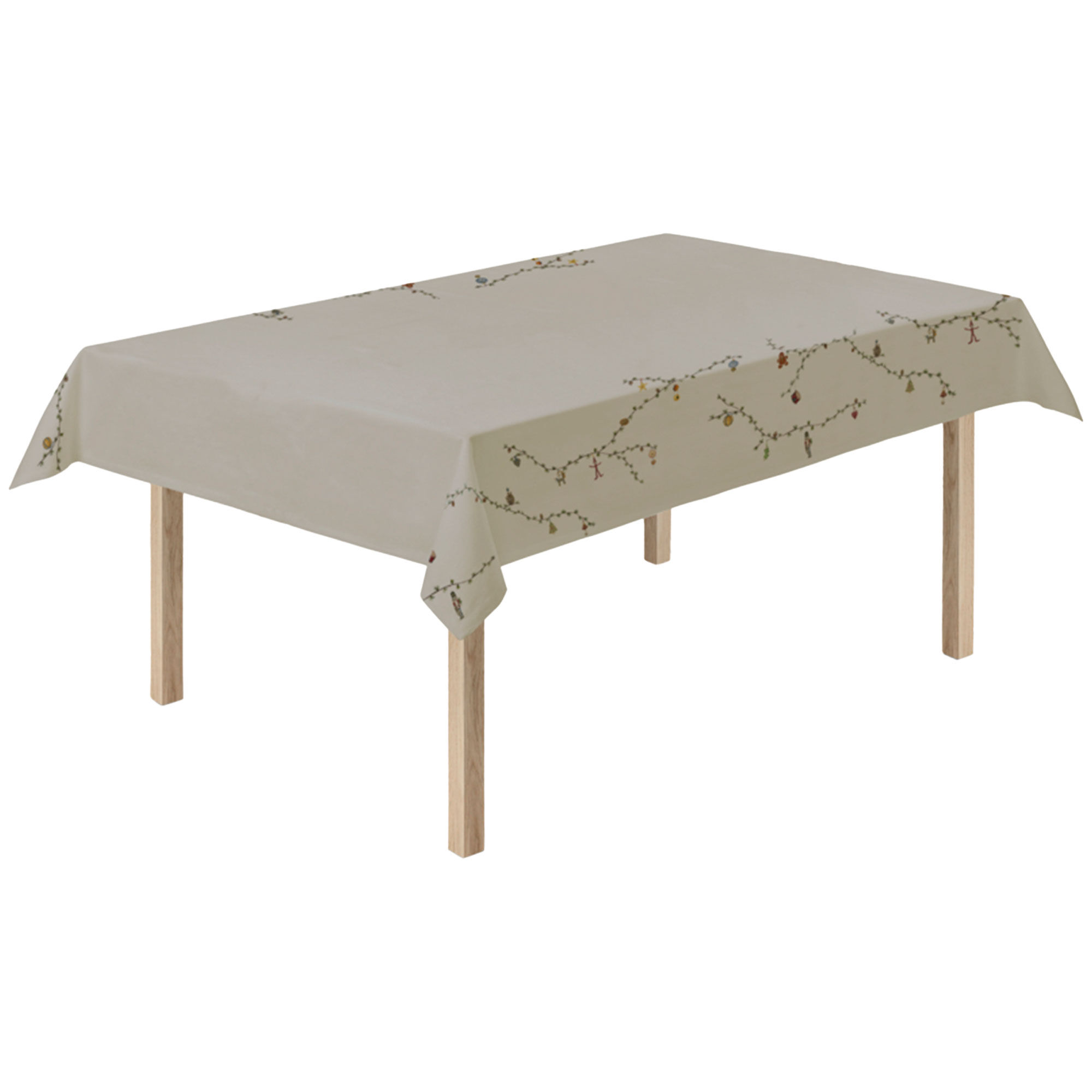 Kähler Hammershøi Christmas 2025 Juledug 150x220 Cm  Sand